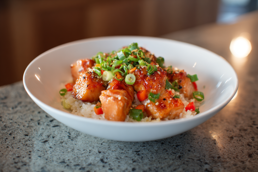 Flaky, Crispy Salmon & Rice Bowl: Your Weeknight Flavor Powerhouse