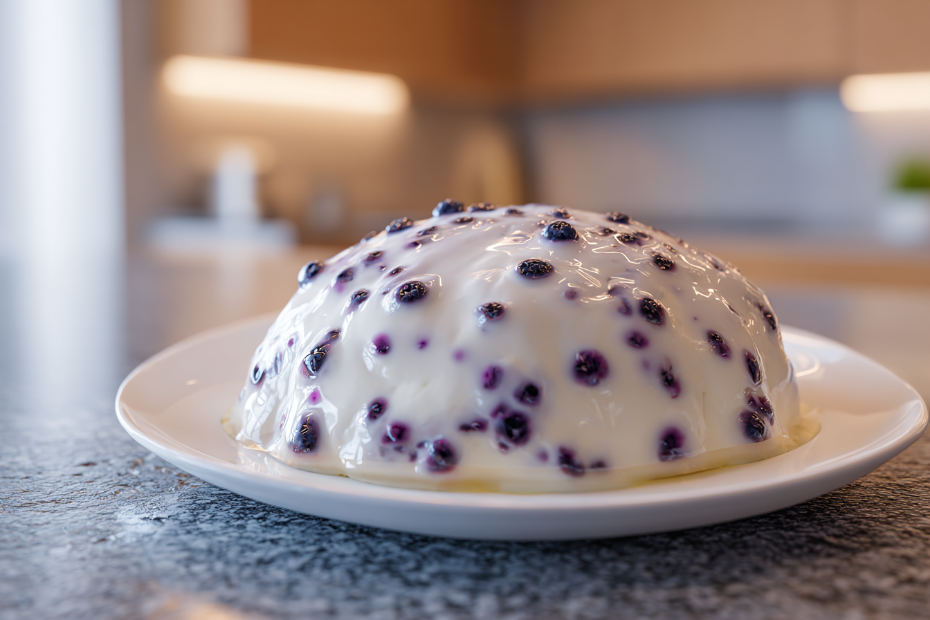 Fluffy Cloud Bread with Cottage Cheese & Blueberries: Your New High-Protein Snack