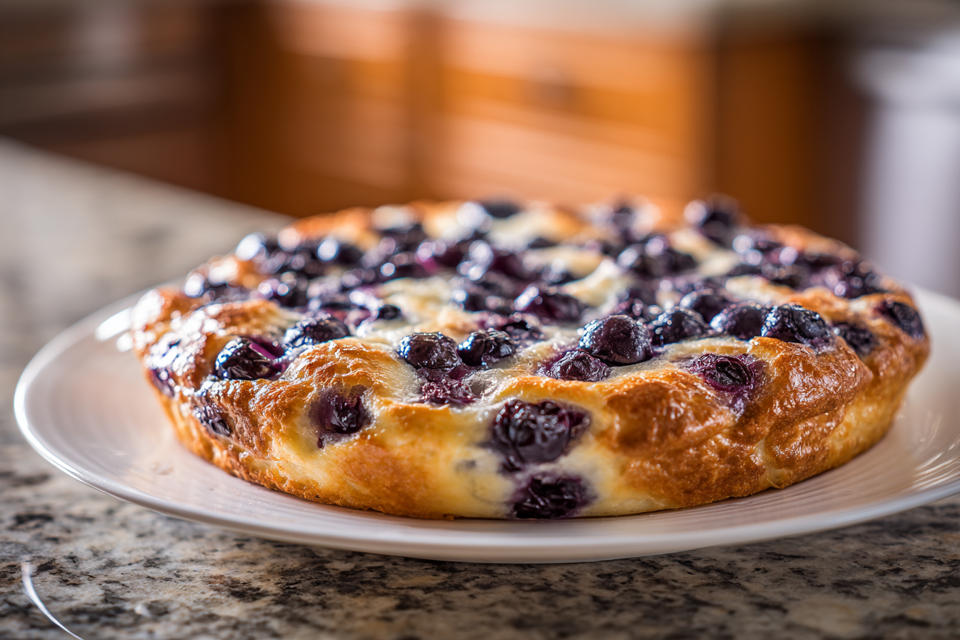 Fluffy Cloud Bread with Cottage Cheese & Blueberries: Your New High-Protein Snack