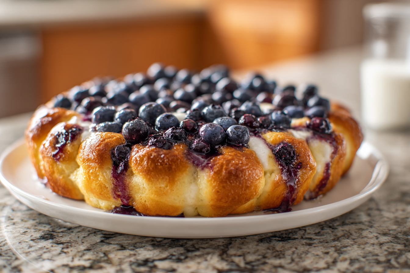 Fluffy Cloud Bread with Cottage Cheese & Blueberries: Your New High-Protein Snack