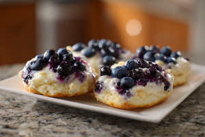 High-Protein Cottage Cheese Blueberry Cloud Bread