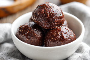 Fudgy 3-Ingredient No-Bake Brownie Bites