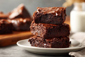 Fudgy Greek Yogurt Protein Brownies