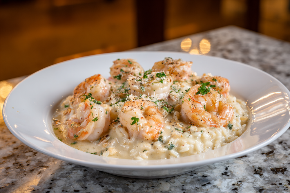 Garlic Shrimp with Cream Sauce and Rice (Restaurant-Style!)