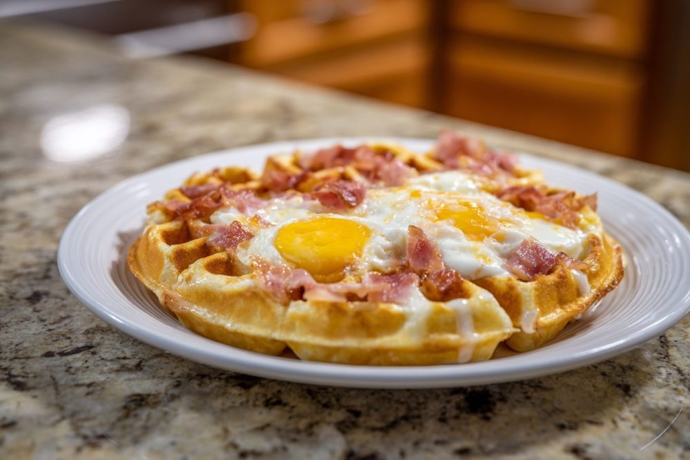 Golden Ham & Cheese Waffles: Your New Favorite Low-Carb Breakfast