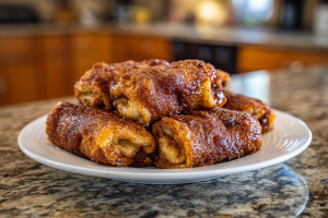 Golden Keto Cinnamon Cream Cheese Roll-Ups
