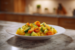 Golden Pan-Fried Courgettes, Potatoes, and Carrots (Poêlée)