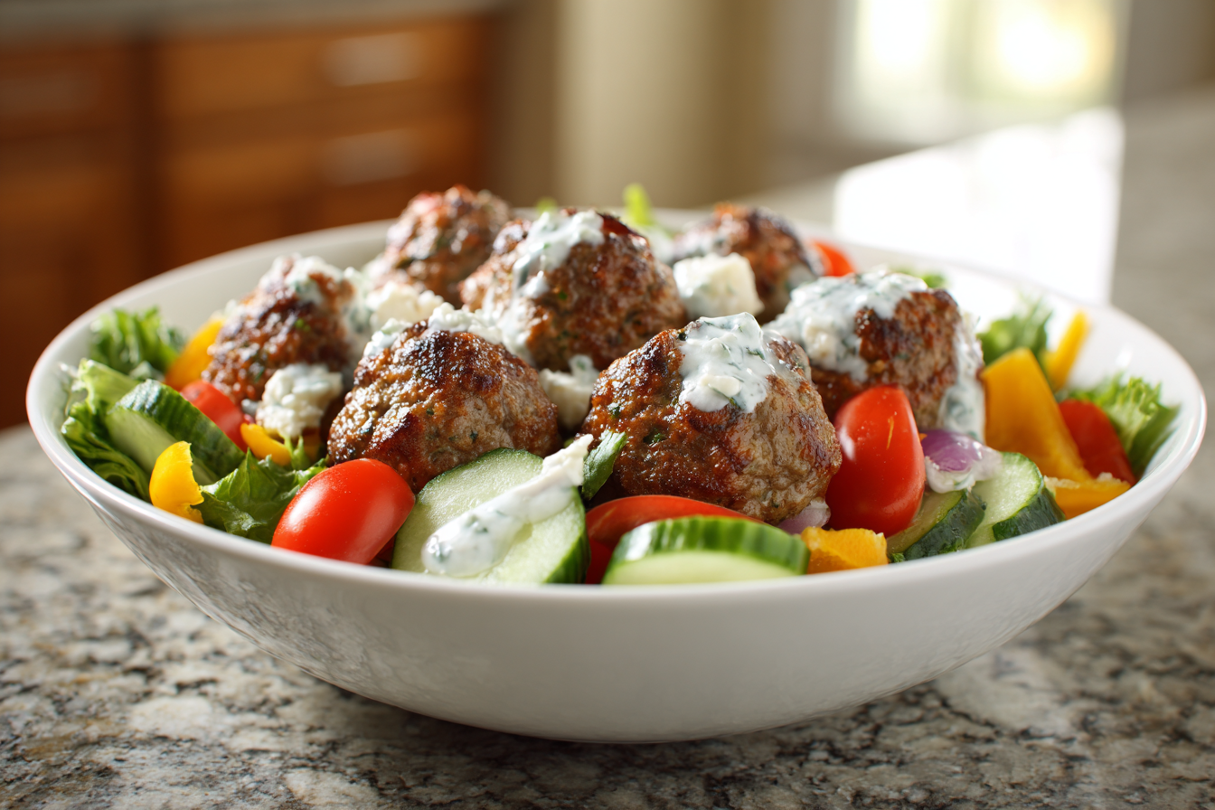 Greek Meatball Power Bowls: Mediterranean-Inspired Meal Prep