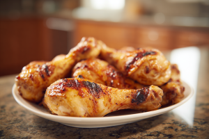 Ridiculously Juicy & Crispy Grilled Chicken Legs