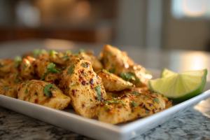 Grilled Fiesta Lime Chicken with Avocado Crema