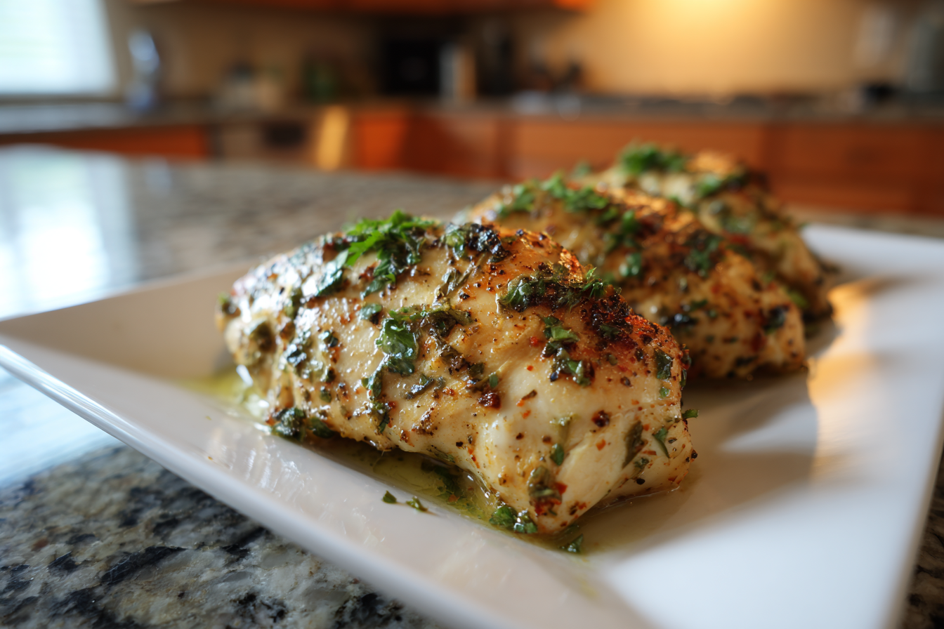 Grilled Fiesta Lime Chicken with Avocado Crema