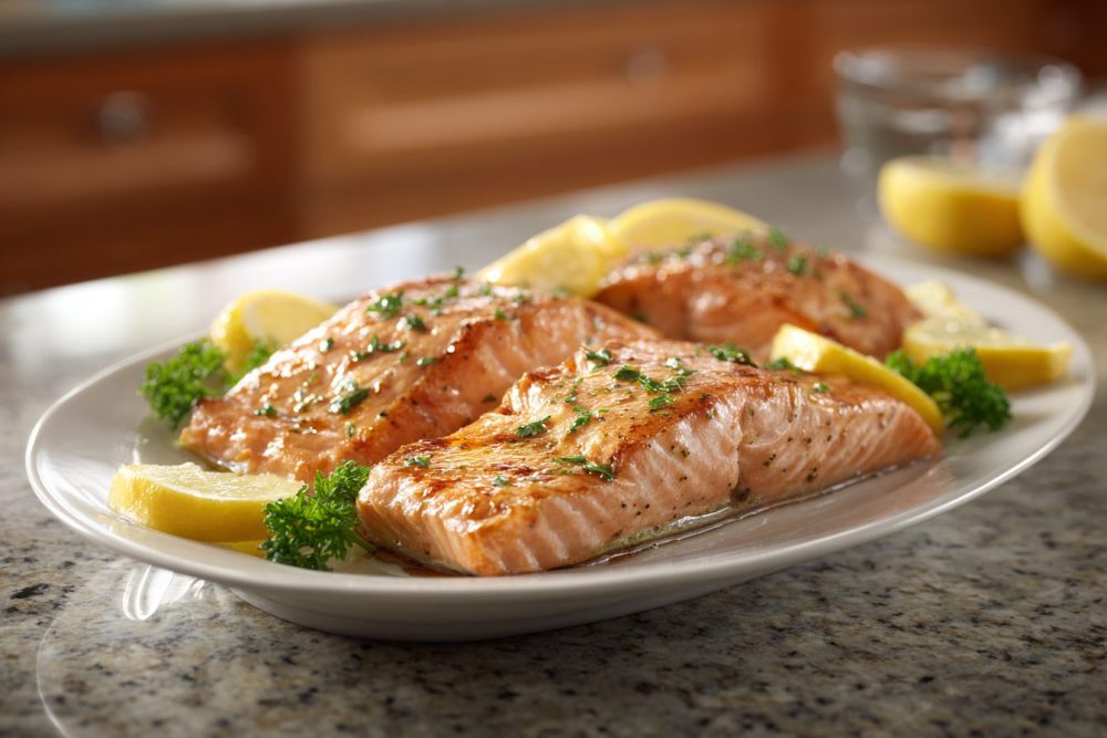 Grilled Garlic Salmon with Zesty Lemon-Herb Finish