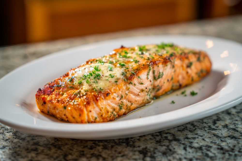 Grilled Salmon Perfection with Zesty Dill-Mustard Butter