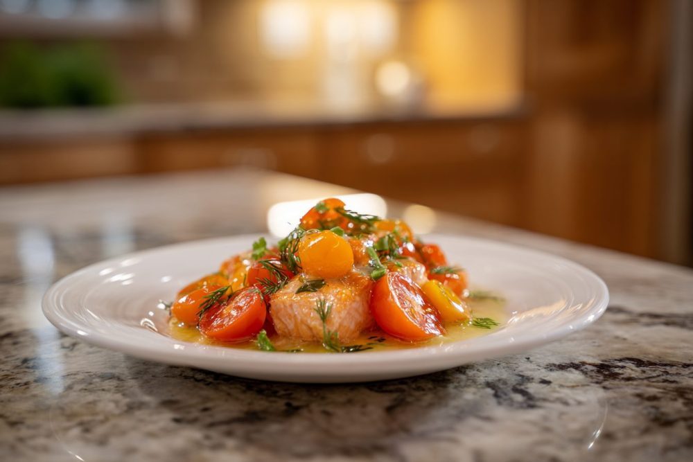 Grilled Salmon with Zesty Lemon Dill Sauce