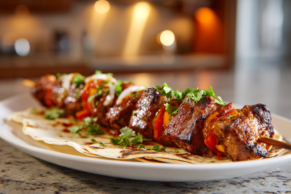 Grilled Tortilla Skewers with Spiced Beef: Your New Favorite Kebab Mash-up