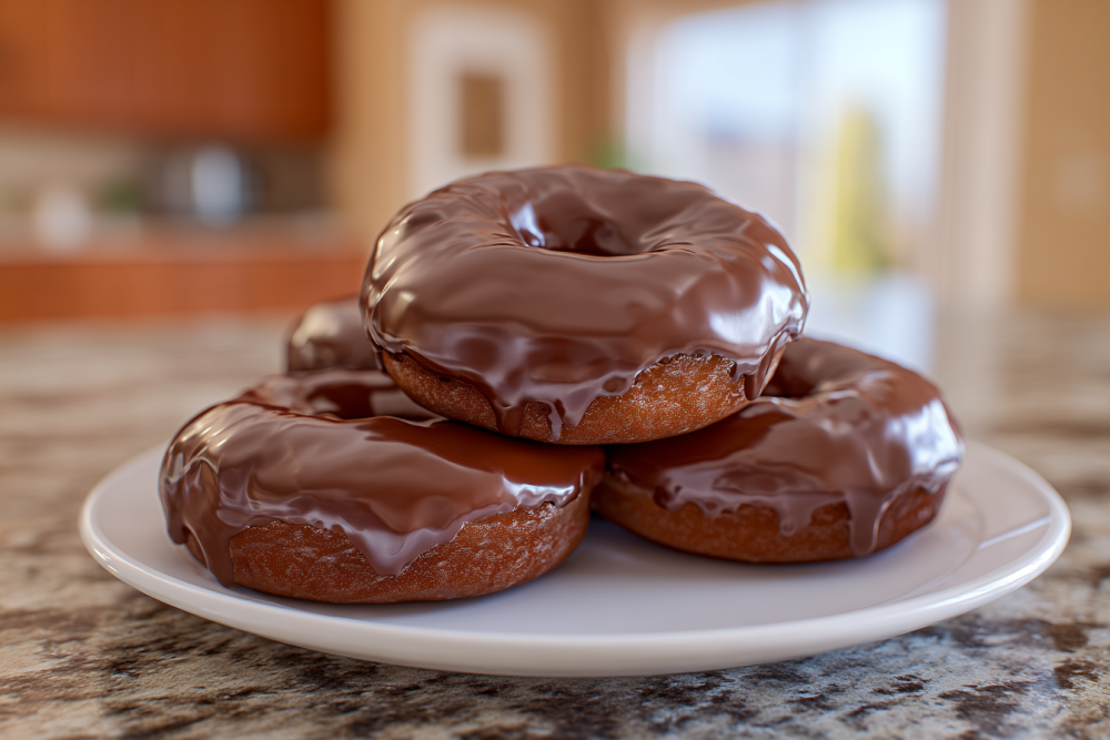 Guilt-Free Indulgence: Almond Flour Chocolate Protein Donuts with Decadent Glaze