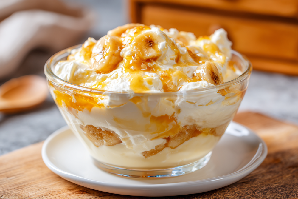 Healthy Banana Pudding Greek Yogurt Parfait Recipe (High Protein)