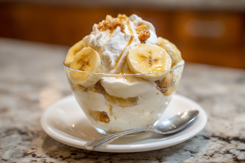 Healthy Banana Pudding Greek Yogurt Parfait Recipe (High Protein)