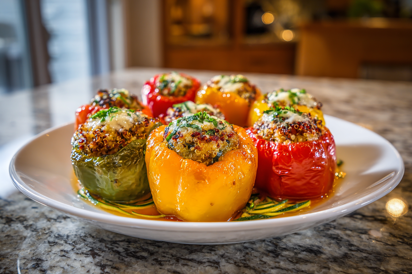 Healthy Quinoa Stuffed Peppers & Zoodle Recipes for Vibrant Dinners