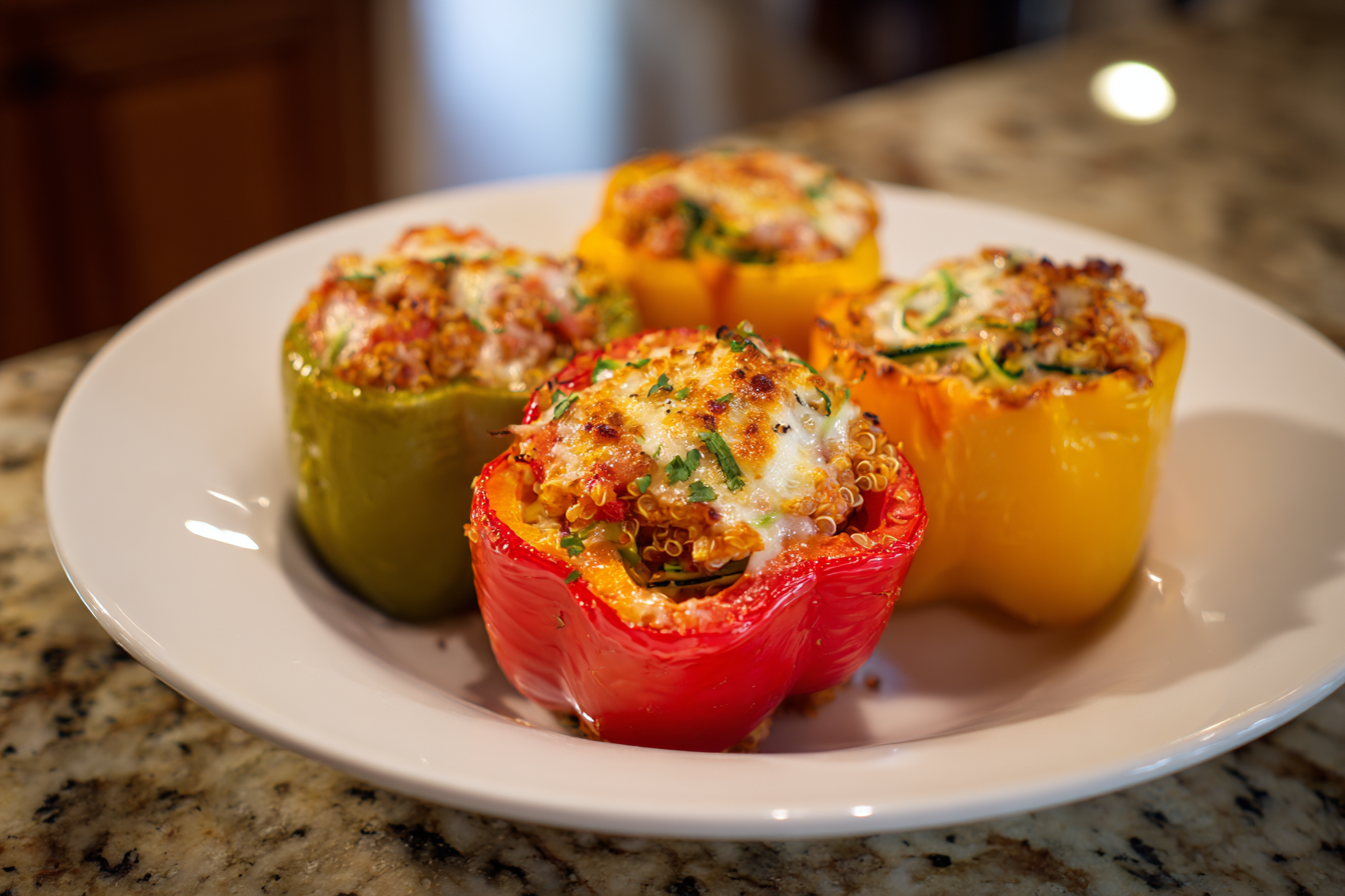 Healthy Quinoa Stuffed Peppers & Zoodle Recipes for Vibrant Dinners