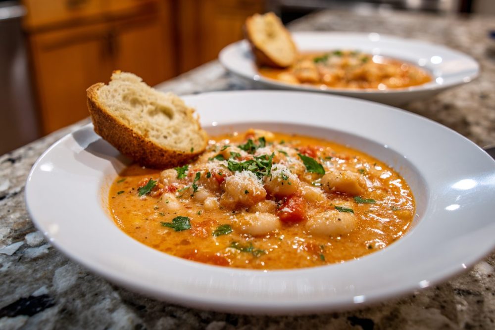 Hearty & Creamy Tomato White Bean Stew (Gluten-Free & Plant-Based)