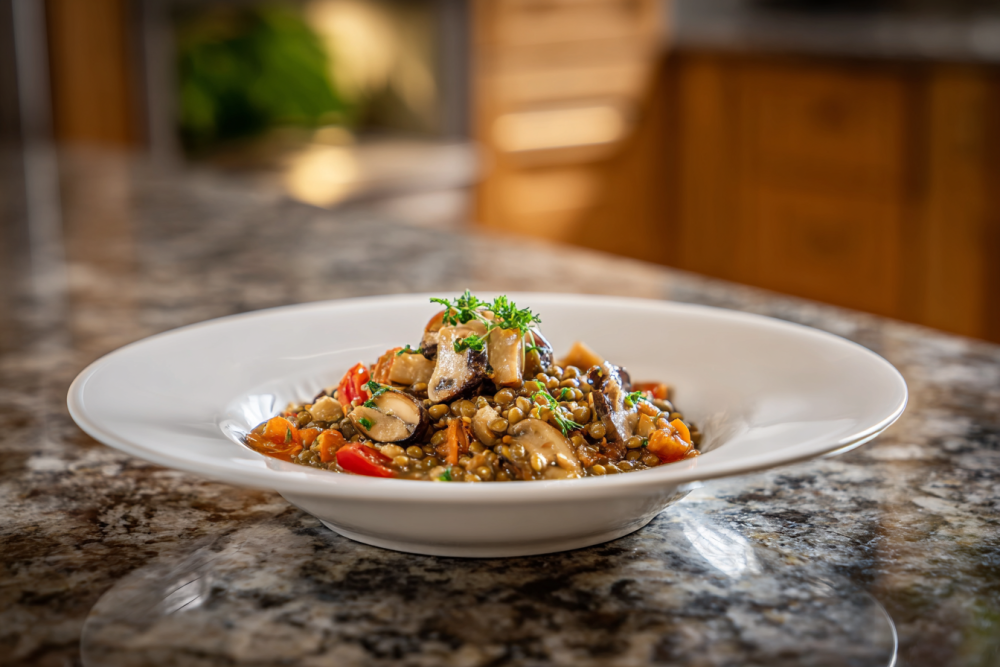 Hearty & Healthy: Your Go-To Easy Lentil and Mushroom Vegetable Stew
