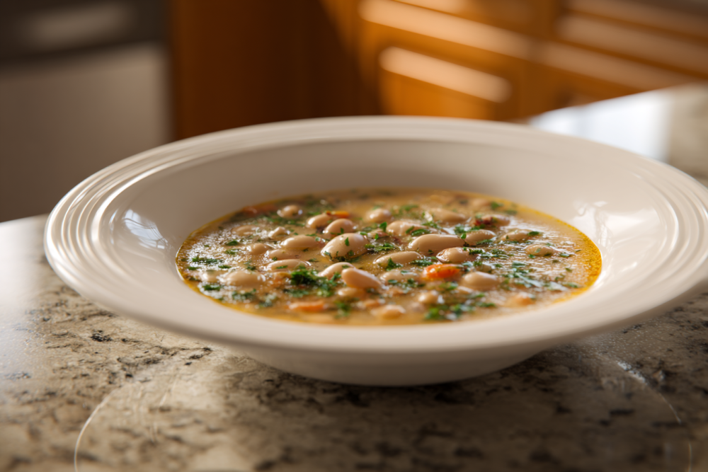 Hearty Mediterranean White Bean & Herb Soup Recipe