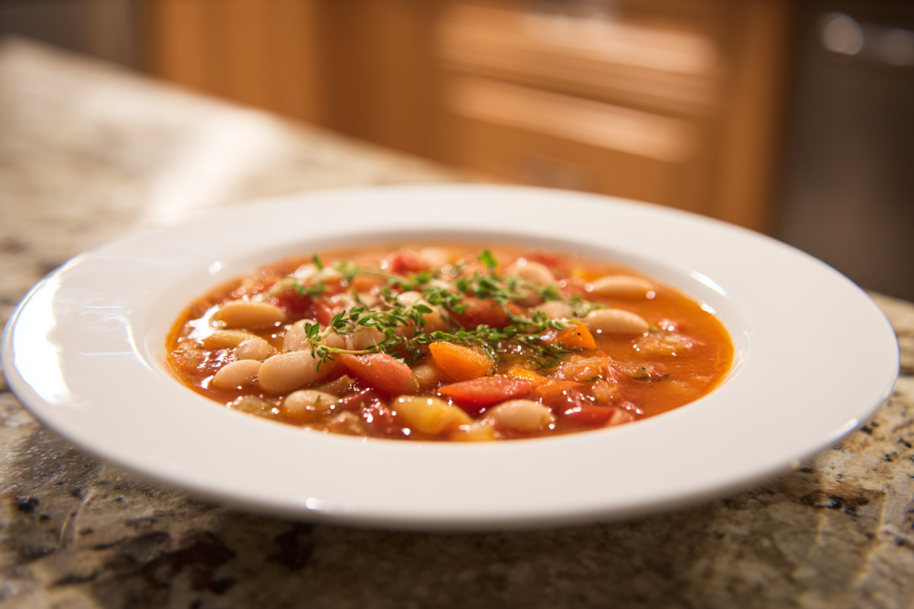 Hearty Mediterranean White Bean & Herb Soup Recipe