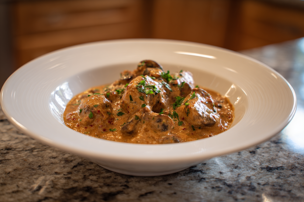 Hearty Vegetarian Paprikash: A Creamy Mushroom Dream