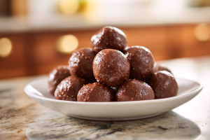 No-Bake Cottage Cheese Brownie Batter Bites