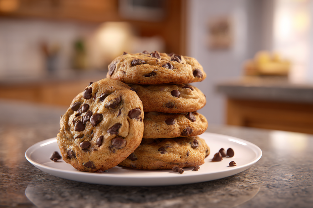 Irresistible Stacked Chocolate Chip Cookies: A Baker's Delight