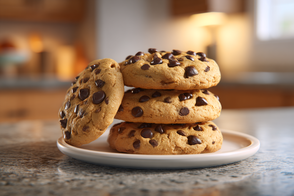 Irresistible Stacked Chocolate Chip Cookies: A Baker's Delight
