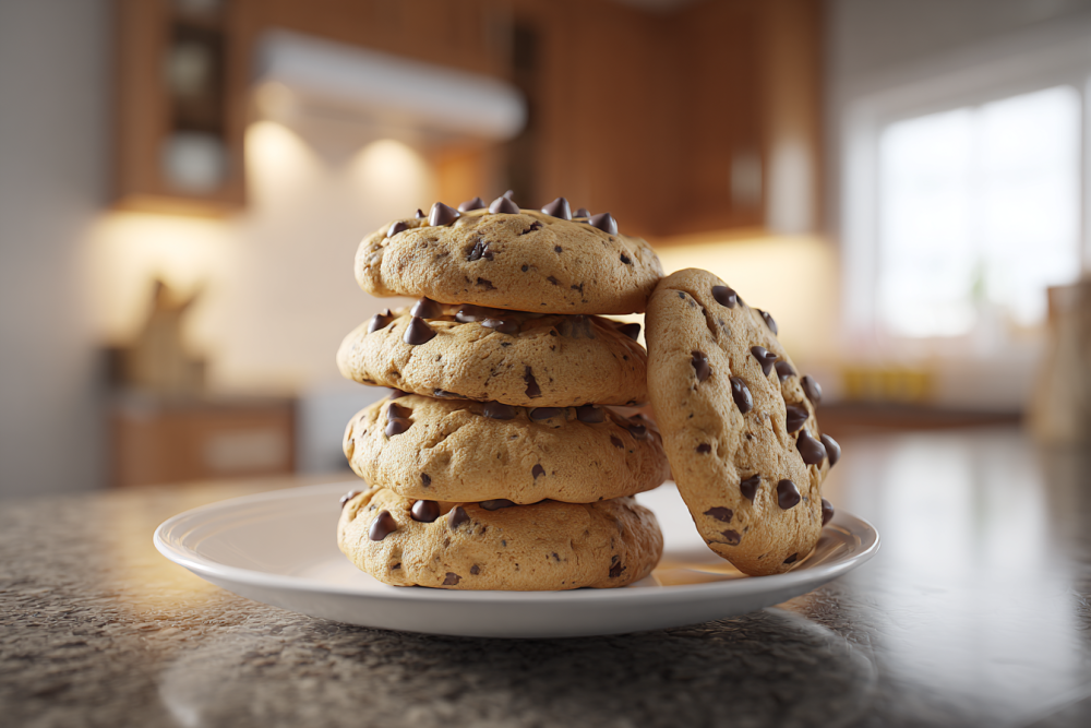 Irresistible Stacked Chocolate Chip Cookies: A Baker's Delight