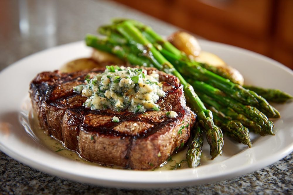 Juicy Grilled Steak with Garlic Butter & Asparagus: Your New Weeknight Go-To