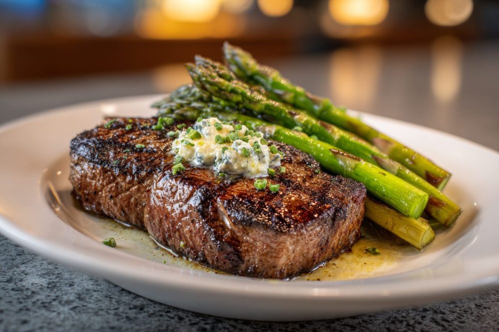 Juicy Grilled Steak with Garlic Butter & Asparagus: Your New Weeknight Go-To