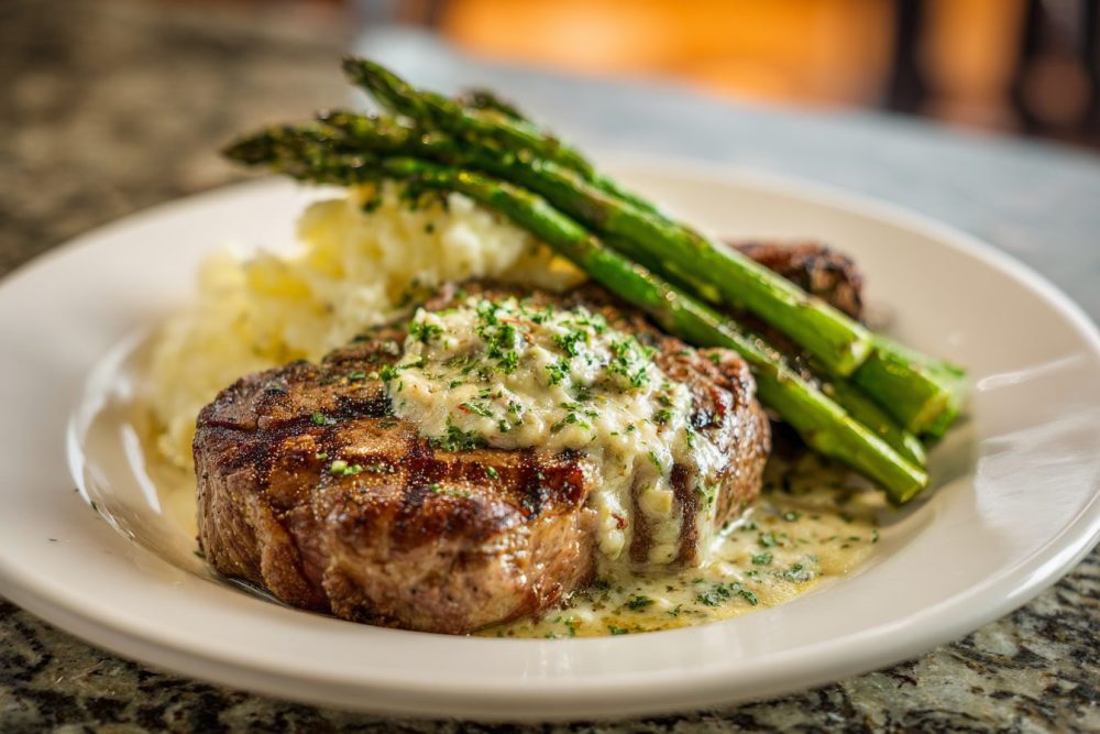 Juicy Grilled Steak with Garlic Butter & Asparagus: Your New Weeknight Go-To
