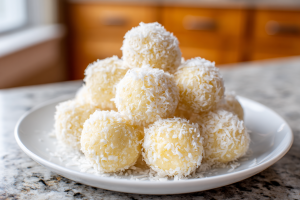 5-Ingredient Keto No-Bake Coconut Bliss Balls