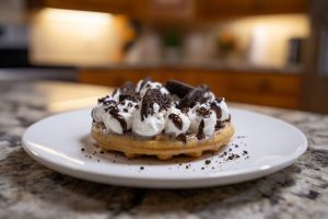 Decadent Keto 'Oreo' Chaffles with Cream Filling