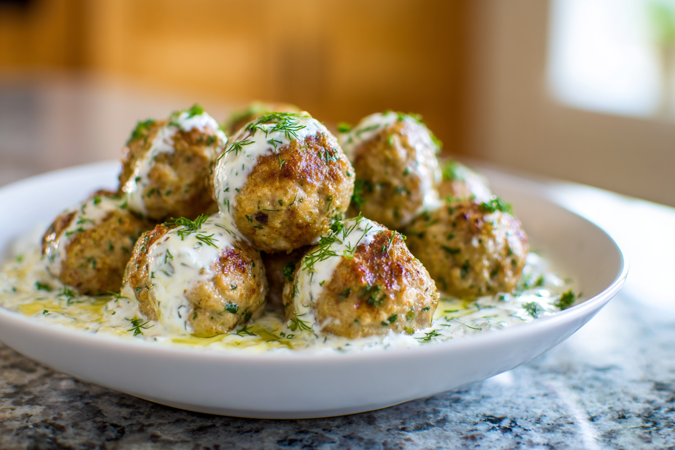 Lean & Luscious: Greek Turkey Meatballs with Homemade Tzatziki