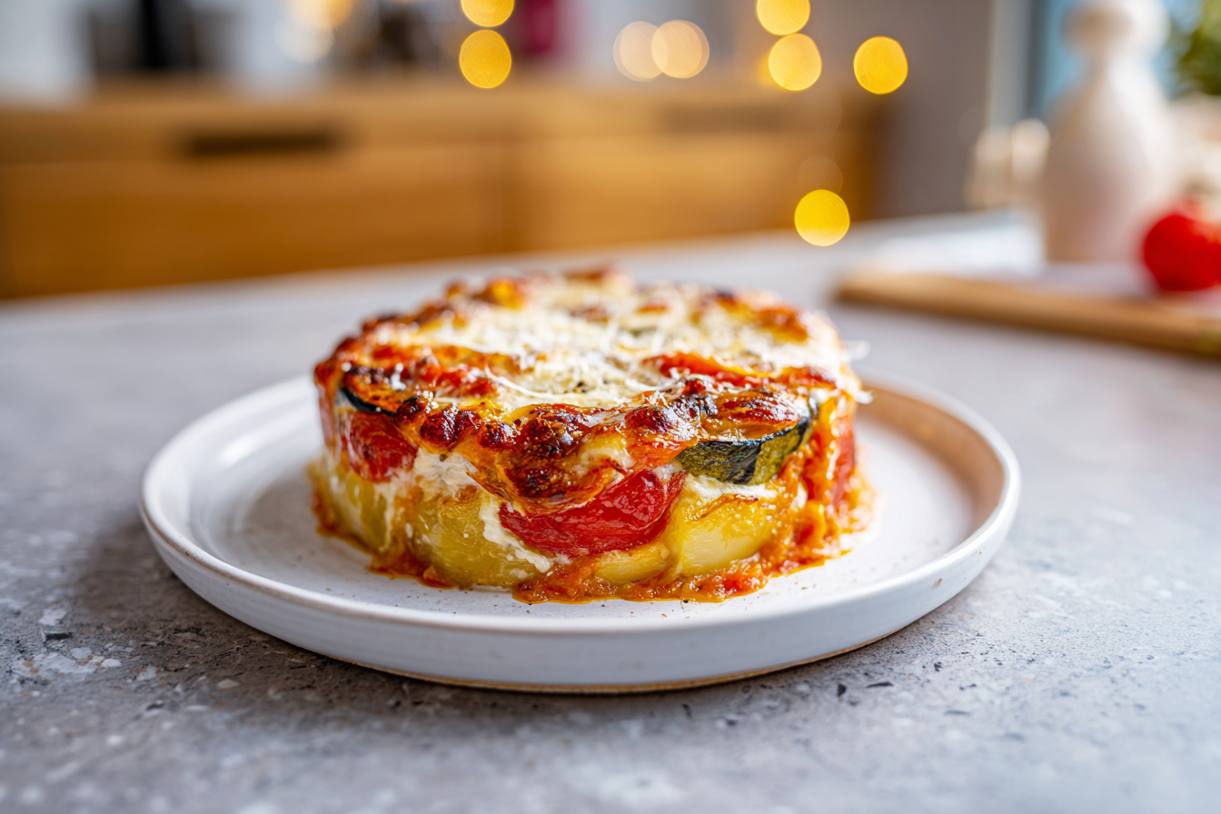 Lighter Zucchini and Potato Parmigiana: A Baked Delight for Health-Conscious Comfort