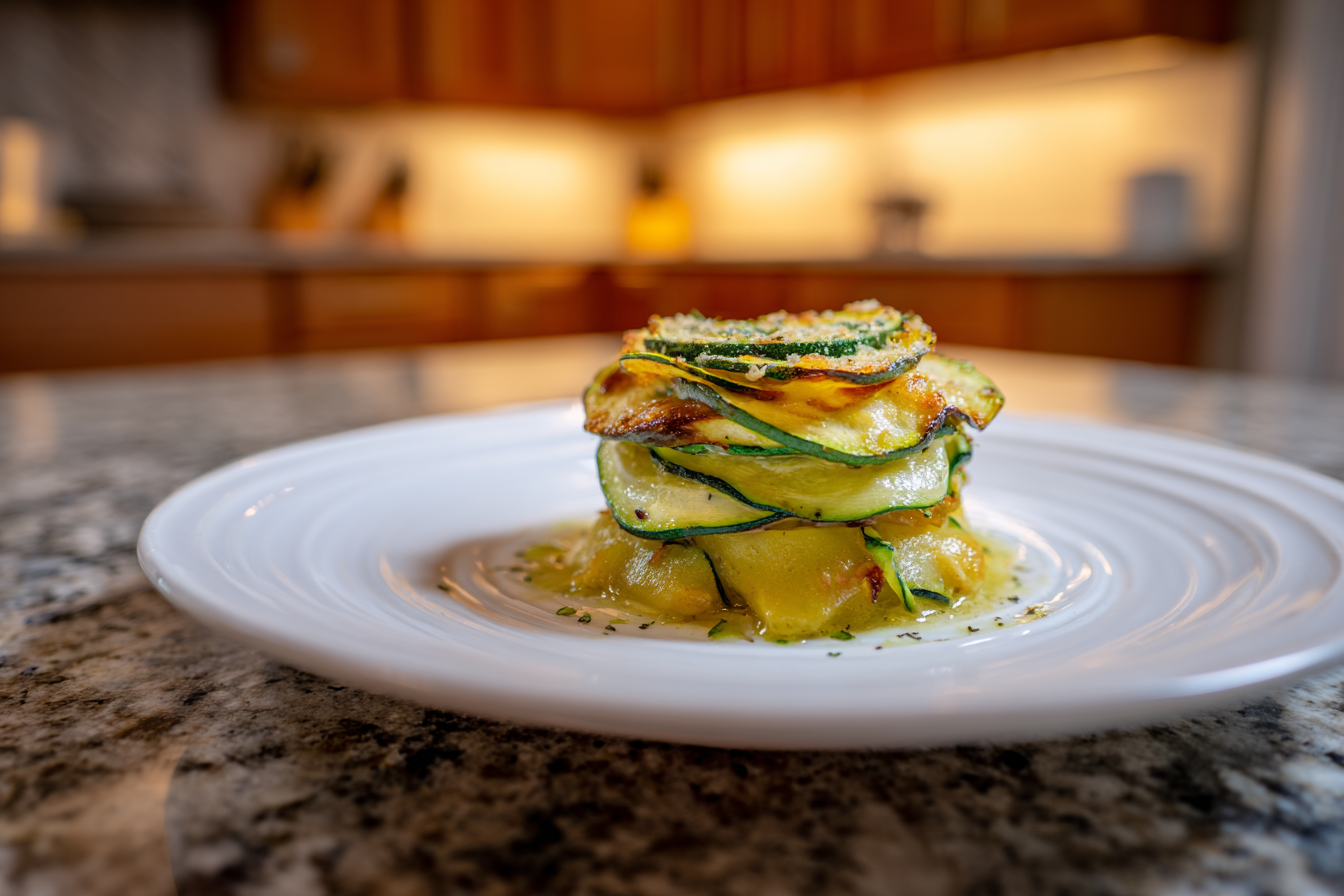 Lighter Zucchini and Potato Parmigiana: A Baked Delight for Health-Conscious Comfort