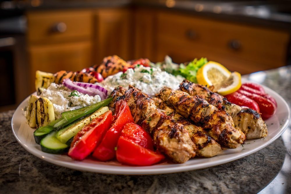 Mediterranean Feast: How to Build Your Own Greek Chicken Souvlaki Grazing Board
