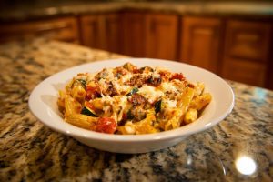 Healthy Mediterranean Vegetable Pasta Bake