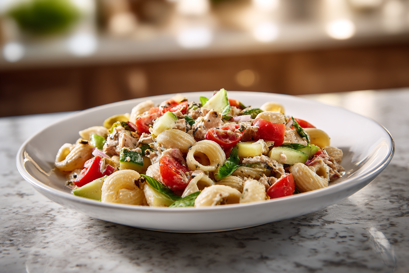 Mediterranean Tuna Pasta Salad: Your New Favorite Protein-Packed Lunch Prep