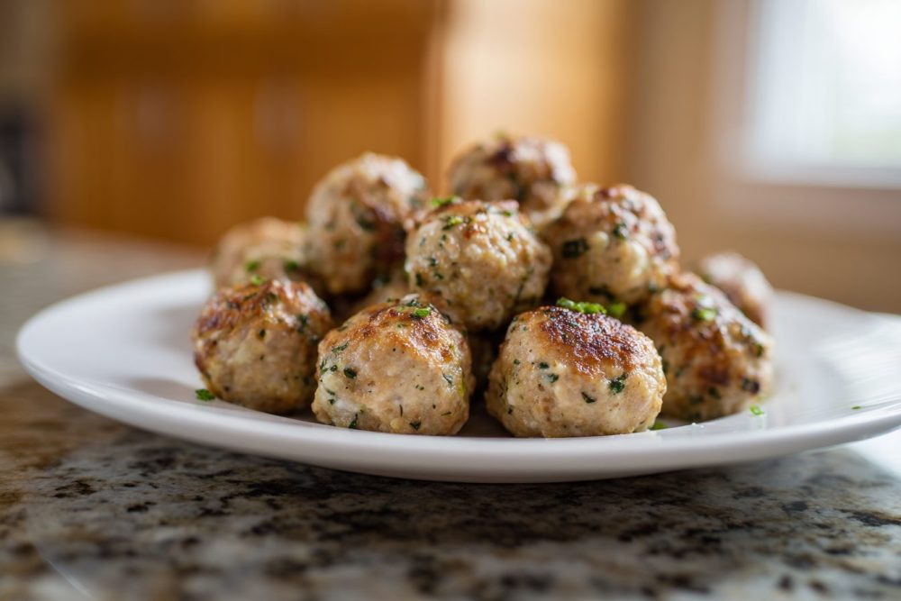 Mediterranean Turkey Meatball Bowls with Creamy Tzatziki