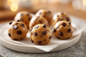 No-Bake Greek Yogurt Cookie Dough Bites