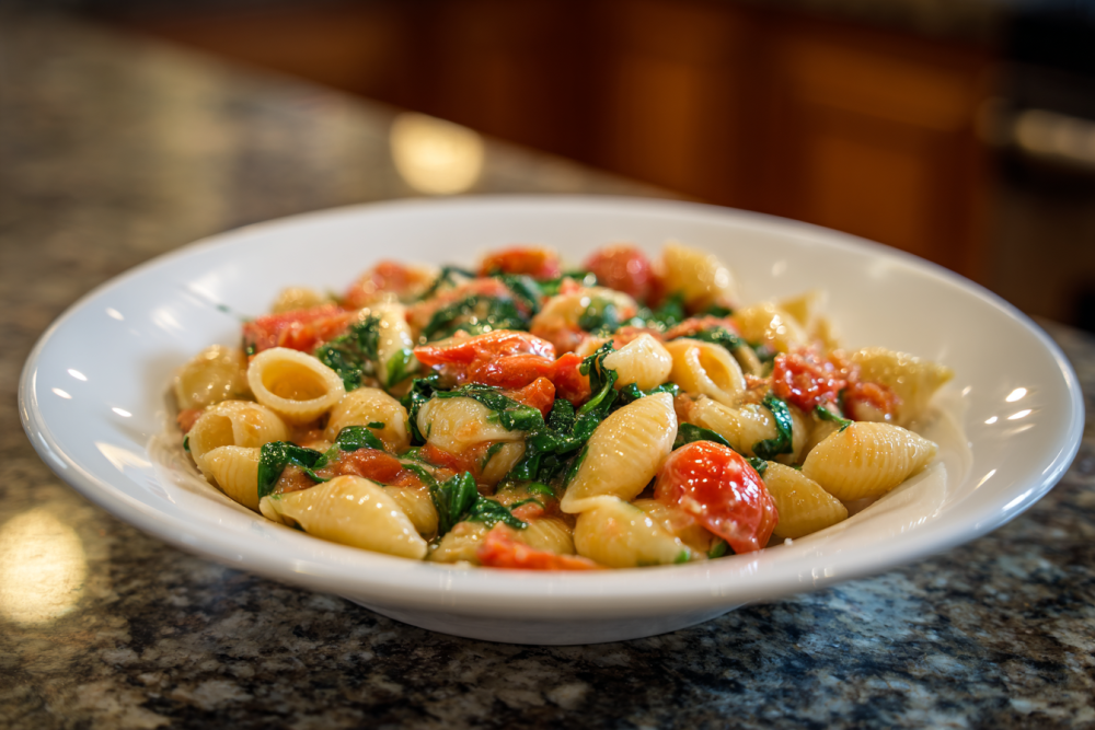 One-Pan Creamy Spinach Tomato Pasta: Your Weeknight Flavor Hero!
