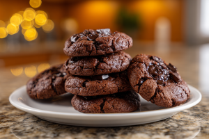 Fudgy Stacked Chocolate Cookies