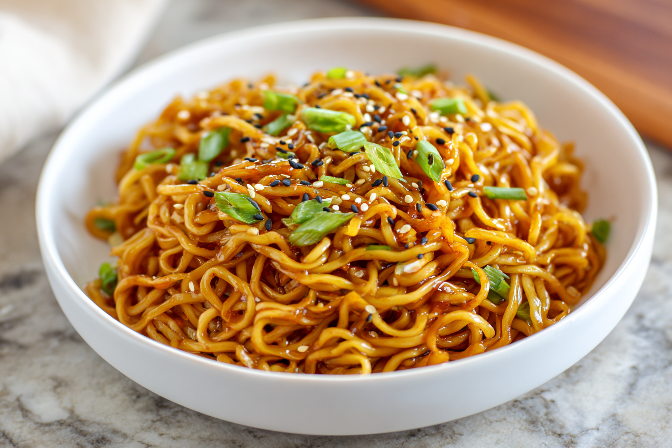 Our Favorite Quick & Saucy Vegan Ramen Noodles (No Packet Needed!)