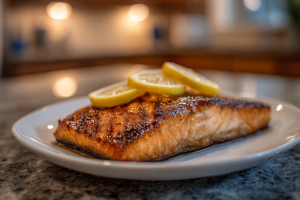 Perfectly Seared Salmon: Lemon-Kissed Grilled Fillet